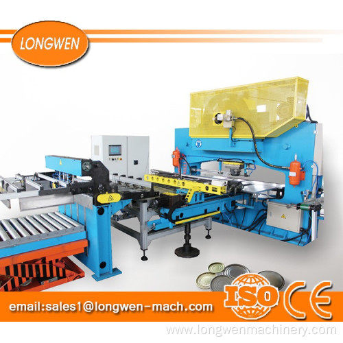 Punching machine for metal end making